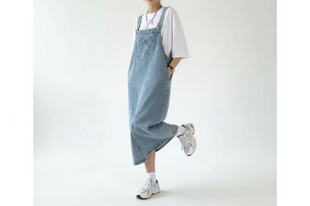 Veronica – Teksas haljina na bretele za proleće i leto