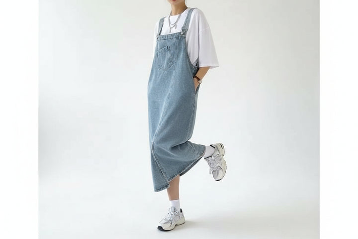 Veronica – Teksas haljina na bretele za proleće i leto